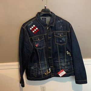 Oversized vintage jean jacket